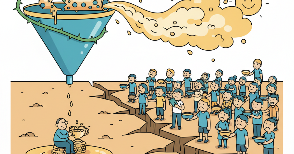 Trickle-down-Mythos: Ungleichheit statt Wohlstand